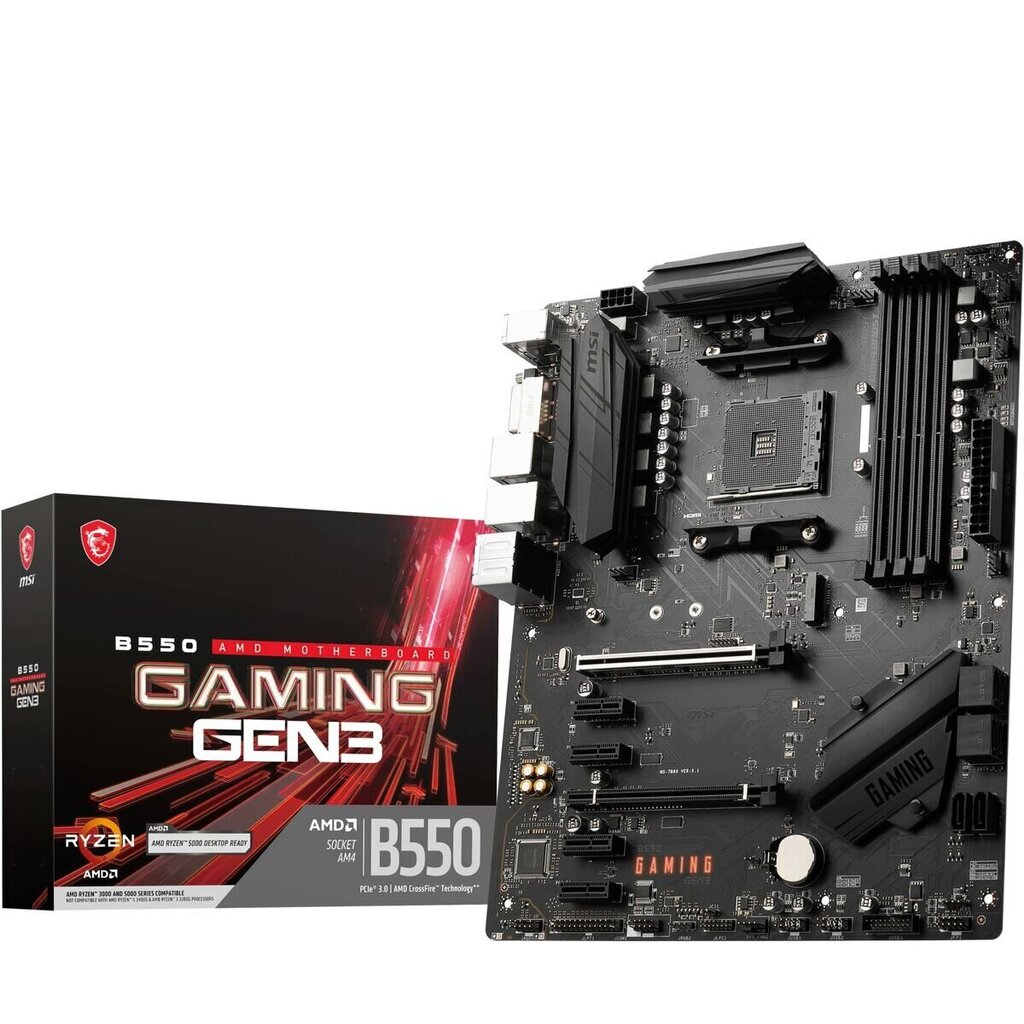 MSI B550 Gaming Gen 3 Socket AM4 AMD hinta ja tiedot | Emolevyt | hobbyhall.fi
