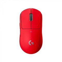 Logitech G Pro X, red - Wireless mouse hinta ja tiedot | Hiiret | hobbyhall.fi