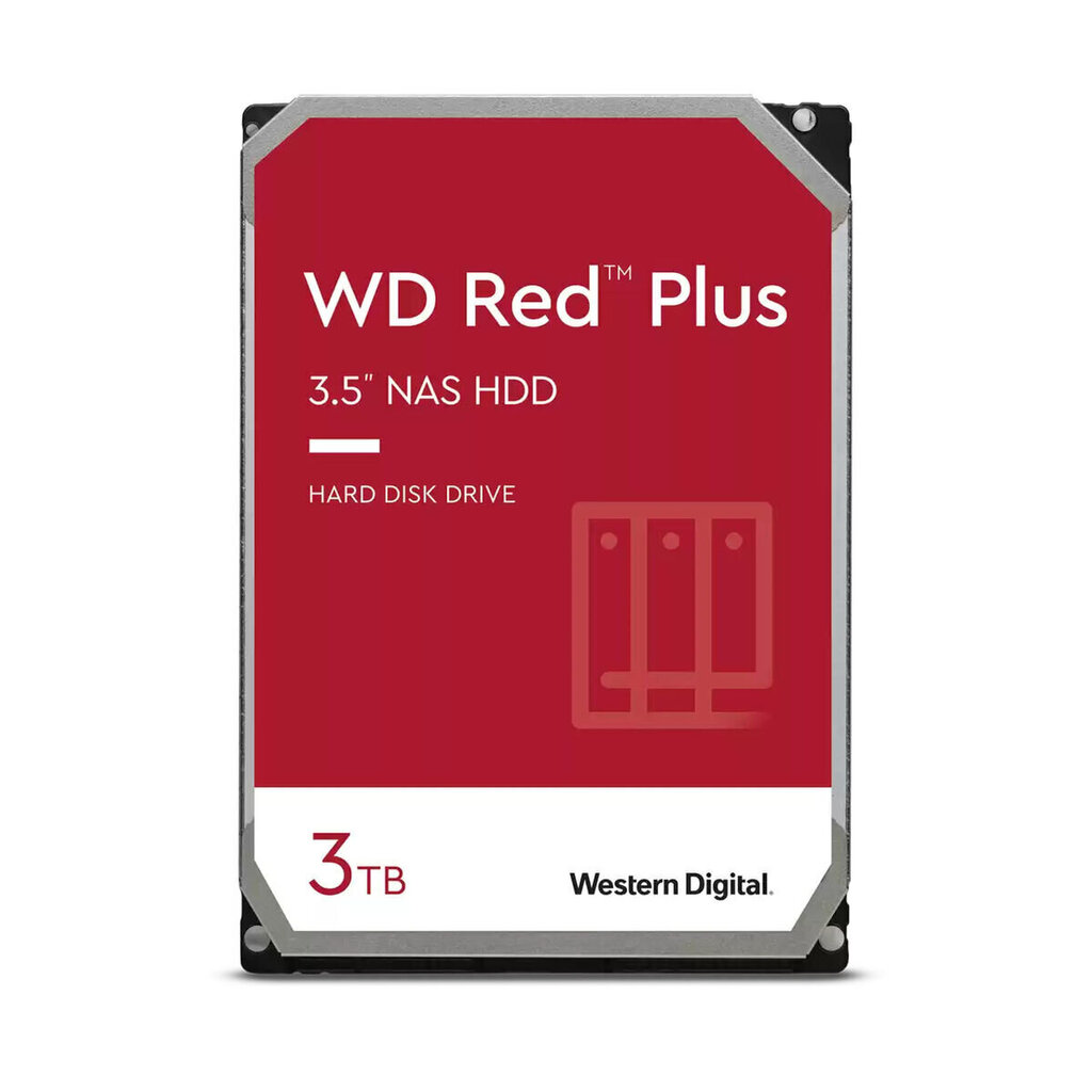 WD Red Plus, 3TB hinta ja tiedot | Kovalevyt | hobbyhall.fi