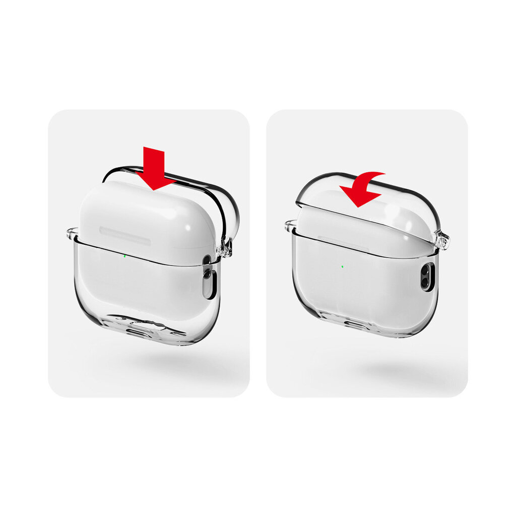 Ringke Hinge Clear skirtas AirPods Pro 2 hinta ja tiedot | Kuulokkeet | hobbyhall.fi