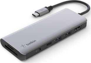 USB šakotuvas Belkin INC009BTSGY HDMI, USB-C hinta ja tiedot | Adapterit | hobbyhall.fi