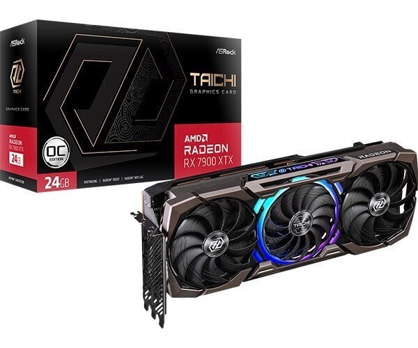 ASRock AMD Radeon RX 7900 XTX Taichi 24GB OC (RX7900XTX TC 24GO) hinta ja tiedot | Näytönohjaimet | hobbyhall.fi