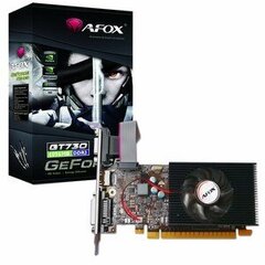 AFOX GeForce GT730 4GB DDR3 128Bit DVI HDMI VGA LP Fan (AF730-4096D3L5) hinta ja tiedot | Näytönohjaimet | hobbyhall.fi