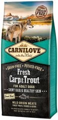 Kuivaruoka koirille Carni Love Fresh Carp & Trout, 12 kg hinta ja tiedot | Carnilove Lemmikit | hobbyhall.fi