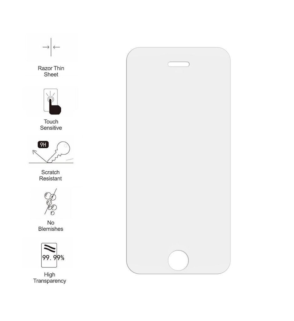 Suojalasi 9H Xiaomi Redmi 11 A/12C/Poco C55 hinta ja tiedot | Näytönsuojakalvot ja -lasit | hobbyhall.fi