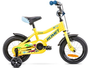Lasten polkupyörä Romet Tom 2022 12'', keltainen, sininen hinta ja tiedot | Polkupyörät | hobbyhall.fi