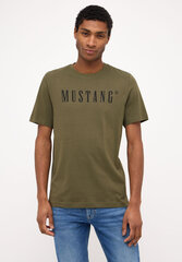 Mustang vyriški marškinėliai, alyvuogių žalios spalvos hinta ja tiedot | Miesten T-paidat | hobbyhall.fi