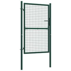 vidaXL Aitaportti teräs 100x150 cm vihreä hinta ja tiedot | Aidat ja tarvikkeet | hobbyhall.fi