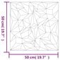 vidaXL Seinäpaneelit 12 kpl valkoinen 50x50 cm EPS 3 m² ametisti hinta ja tiedot | Sisustuspaneelit | hobbyhall.fi