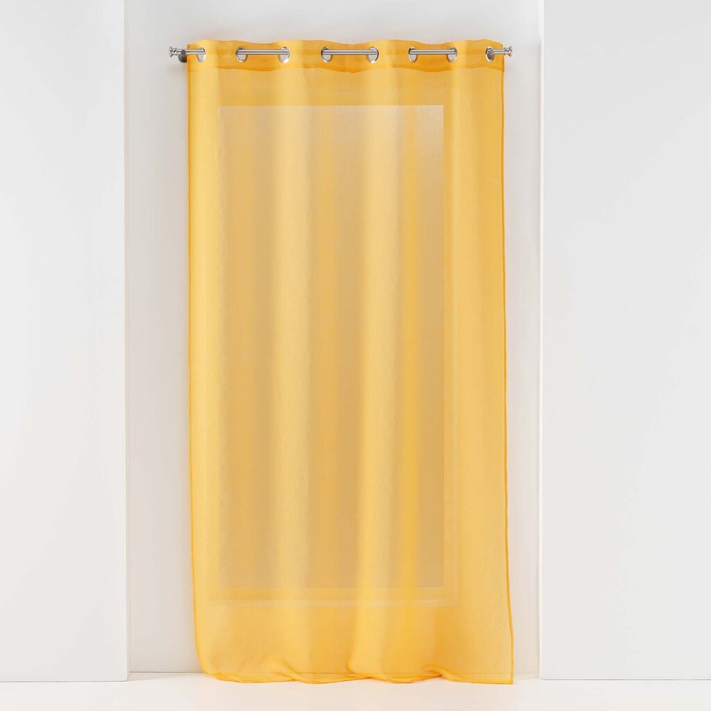 Douceur d'Intérieur Sandra -valoverho, keltainen, 140 x 280 cm hinta ja tiedot | Verhot | hobbyhall.fi