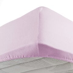 Douceur d'intérieur Jersy -muotoonommeltu trikoolakana, roosa, 140 x 190 cm hinta ja tiedot | Lakanat | hobbyhall.fi