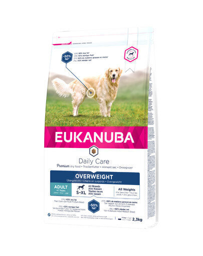 Eukanuba Daily Care Overweight ylipainoisille koirille, 2,3 kg hinta ja tiedot | Koiran kuivaruoka | hobbyhall.fi