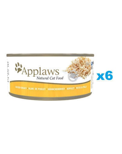 Applaws Natural Cat Food kananlihalla, 6x156 g hinta ja tiedot | Kissanruoka | hobbyhall.fi