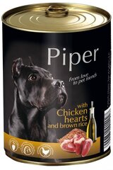 Koiranruoka Piper kanasydämillä ja ruskealla riisillä, 400 g hinta ja tiedot | Koiran märkäruoka | hobbyhall.fi