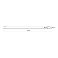 Led-loisteputki, 18w 1850lm 6500k, 120cm hinta ja tiedot | Lamput | hobbyhall.fi