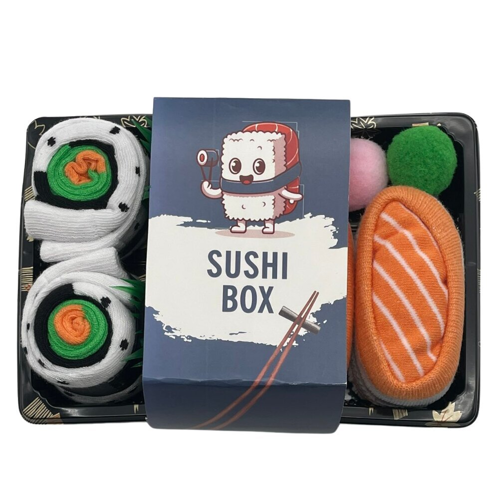 Sukat lahjapakkauksessa - Sushi 3 kpl hinta ja tiedot | Hauskat sukat | hobbyhall.fi