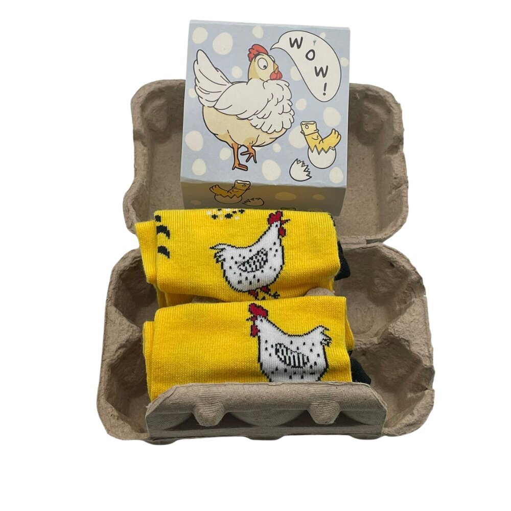 Sukat lahjalaatikossa Hen and Chick hinta ja tiedot | Hauskat sukat | hobbyhall.fi