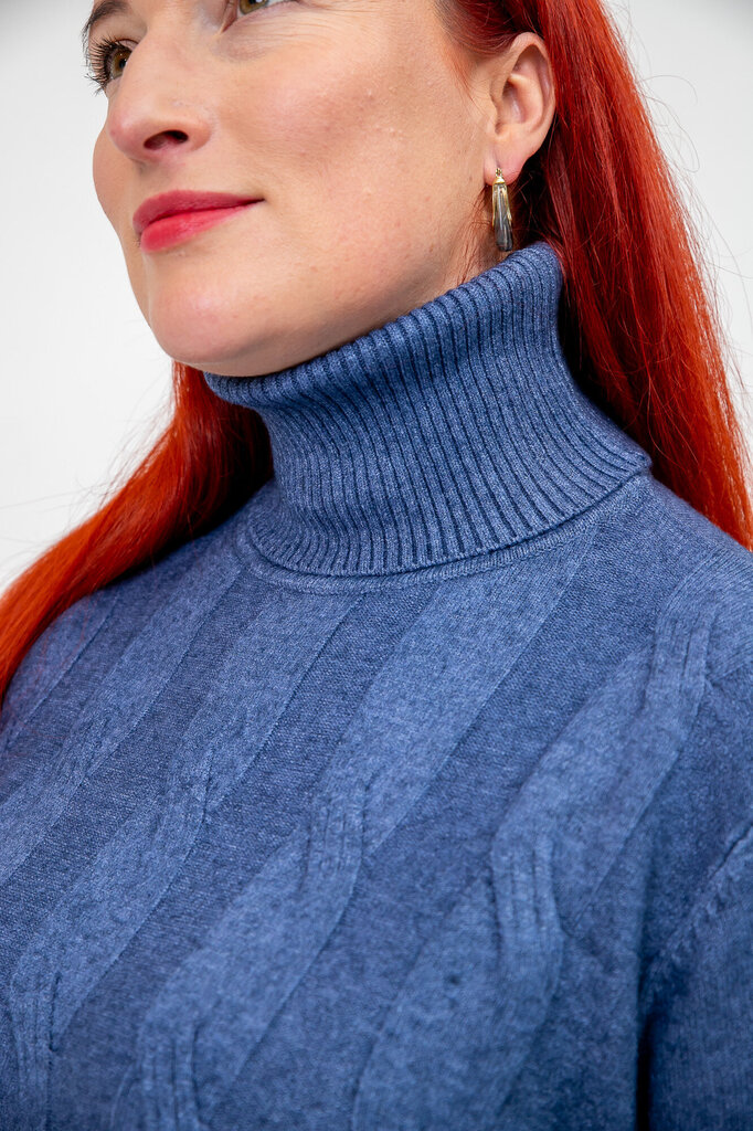 Naisten pusero, sininen hinta ja tiedot | Naisten neulepuserot | hobbyhall.fi
