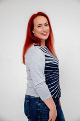 Naisten pusero, sininen/harmaa hinta ja tiedot | Naisten paidat | hobbyhall.fi