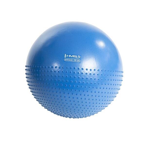 Voimistelupallo HMS YB03N Gym Ball 55 cm, sininen hinta ja tiedot | Voimistelupallot | hobbyhall.fi