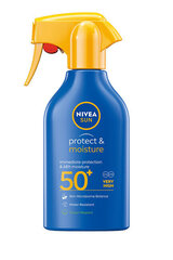 Kosteuttava aurinkosuihke Nivea Sun Protect & Moisturizing Sun Spray SPF50+, 270 ml hinta ja tiedot | Aurinkovoiteet | hobbyhall.fi