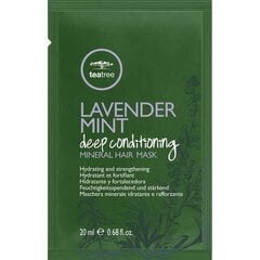 Hiusnaamio Paul Mitchell Tea Tree Lavender Mint Deep Conditioning Mineral Hiusnaamio 6 x 20 ml hinta ja tiedot | Hiusnaamiot, öljyt ja seerumit | hobbyhall.fi