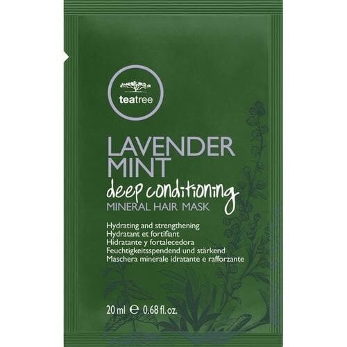 Hiusnaamio Paul Mitchell Tea Tree Lavender Mint Deep Conditioning Mineral Hiusnaamio 6 x 20 ml hinta ja tiedot | Naamiot, öljyt ja seerumit | hobbyhall.fi