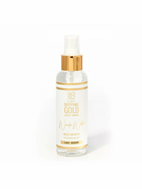 Itseruskettava sumu kasvoille Sosu Dripping Gold Wonder Water, kevyt/medium, 100 ml hinta ja tiedot | Itseruskettavat voiteet | hobbyhall.fi