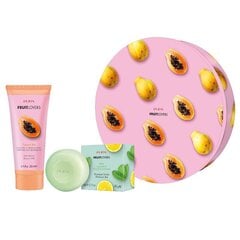 Lahjasetti Pupa Fruit Lovers Papaya naisille: suihkugeeli, 200 ml + kiinteä shampoo, 60 g hinta ja tiedot | Suihkusaippuat ja suihkugeelit | hobbyhall.fi