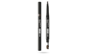 Pupa Full Eyebrow Pencil 004 Extra Dark, 0,2 g hinta ja tiedot | Kulmavärit ja kulmakynät | hobbyhall.fi