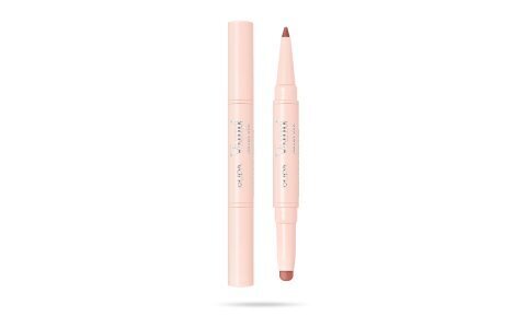 Huulipuna-kynä Pupa Vamp! Creamy Duo Lip Pencil & Shiny Lipstick 007 Peach Nude, 1 g hinta ja tiedot | Huulipunat, huulikiillot ja huulirasvat | hobbyhall.fi