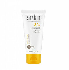 Aurinkovoide kasvoille Soskin High Protection Spf 30, 50 ml hinta ja tiedot | Aurinkovoiteet | hobbyhall.fi