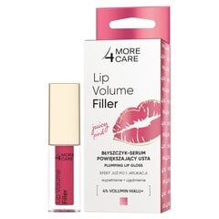 Huulikiilto More4Care Lip Volume Filler Juicy Pink, 4,8 g hinta ja tiedot | More4care Hajuvedet ja kosmetiikka | hobbyhall.fi
