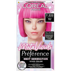 Hiusväri L'Oréal Paris Preference Meta Vivids Meta Pink, 75 ml hinta ja tiedot | Hiusvärit | hobbyhall.fi