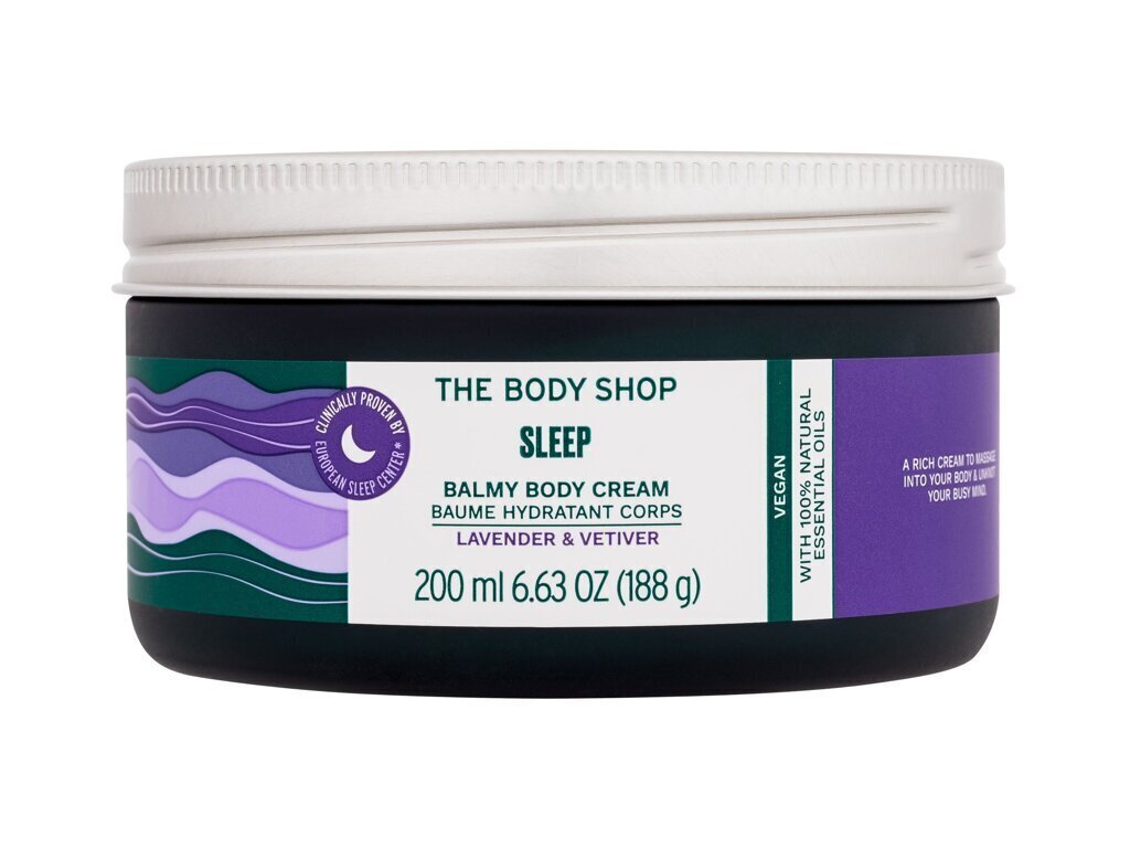 Vartalovoide The Body Shop Sleep Lavender Vetiver, 200 ml hinta ja tiedot | Vartalovoiteet ja -emulsiot | hobbyhall.fi