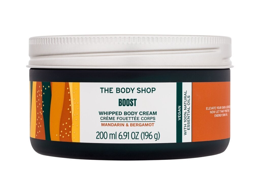 Vartalovoide The Body Shop Boost Whipped Body Cream, 200 ml hinta ja tiedot | Vartalovoiteet ja -emulsiot | hobbyhall.fi