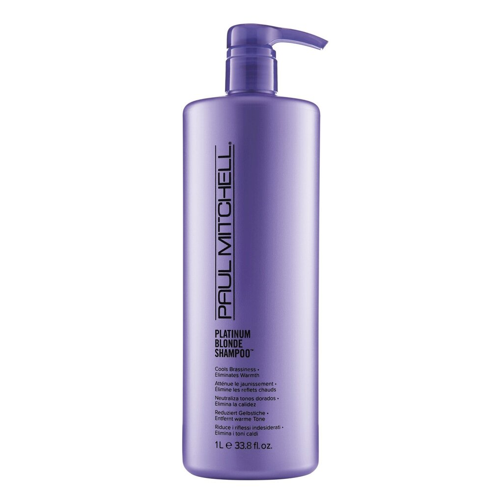 Keltaisia sävyjä neutraloiva shampoo Paul Mitchell Platinum Blonde, 1000 ml hinta ja tiedot | Shampoot | hobbyhall.fi