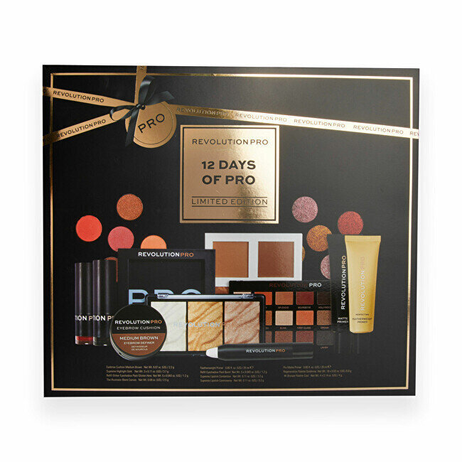 Koristekosmetiikka Adventtikalenteri Revolution 12 Days of Gift Set Hamper Make Up, 12 osaa hinta ja tiedot | Silmämeikit | hobbyhall.fi