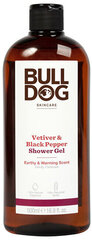 Suihkugeeli Bulldog Vetiver & Black Pepper, 500 ml hinta ja tiedot | Suihkusaippuat ja suihkugeelit | hobbyhall.fi