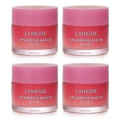 Huulinaamio Laneige Lip Sleeping Mask Ex Berry, 4 x 20 g hinta ja tiedot | Kasvonaamiot ja silmänalusaamiot | hobbyhall.fi