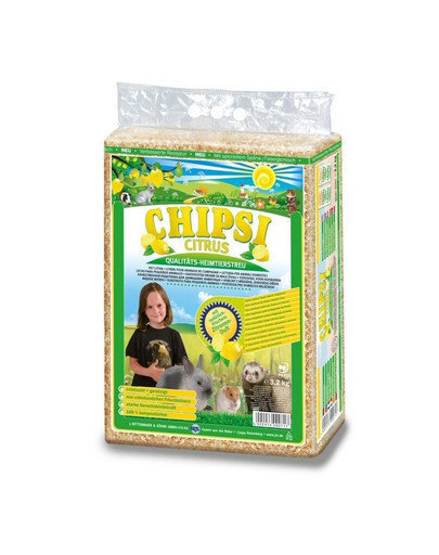 Presuotos pjuvenos graužikams Chipsi Citrus 60 l hinta ja tiedot | Pieneläinten heinät ja kuivikkeet | hobbyhall.fi