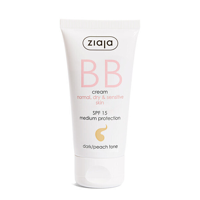 BB-voide Ziaja BB SPF15 Dark/Peach Tone, 50 ml hinta ja tiedot | Kasvovoiteet | hobbyhall.fi