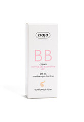 BB-voide Ziaja BB SPF15 Dark/Peach Tone, 50 ml hinta ja tiedot | Kasvovoiteet | hobbyhall.fi