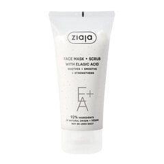 Ziaja Mask Facial Peeling ellagiinihapolla, 55 ml hinta ja tiedot | Kasvonaamiot ja silmänalusaamiot | hobbyhall.fi