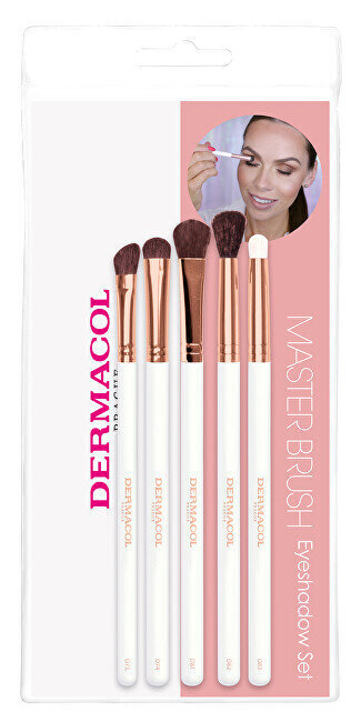 Sarja meikkisiveltimiä Dermacol Master Brush D73, D74, D81, D82, D83, 5 kpl hinta ja tiedot | Meikkisiveltimet ja meikkisienet | hobbyhall.fi