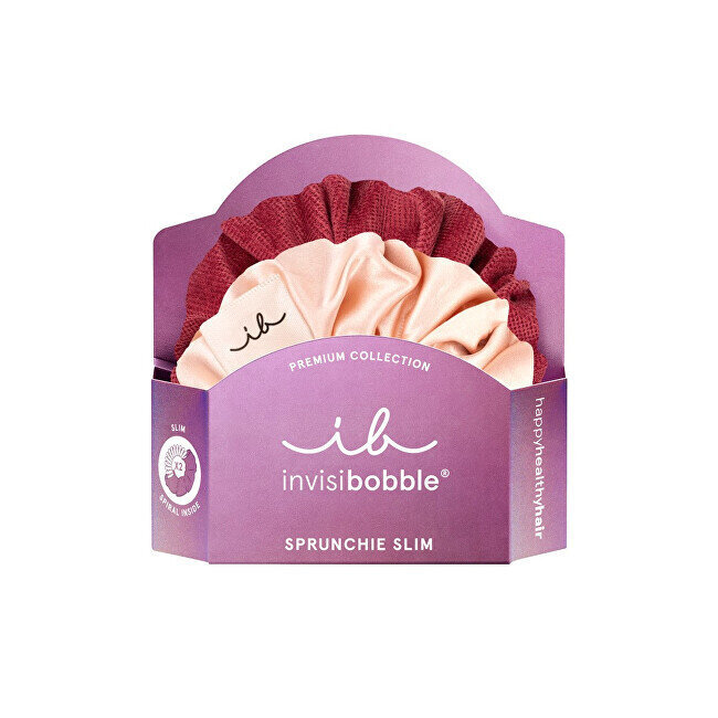 Hiuskumit Invisibobble Sprunchie Slim Premium You Make me Blush, 2 kpl. hinta ja tiedot | Hiustarvikkeet | hobbyhall.fi