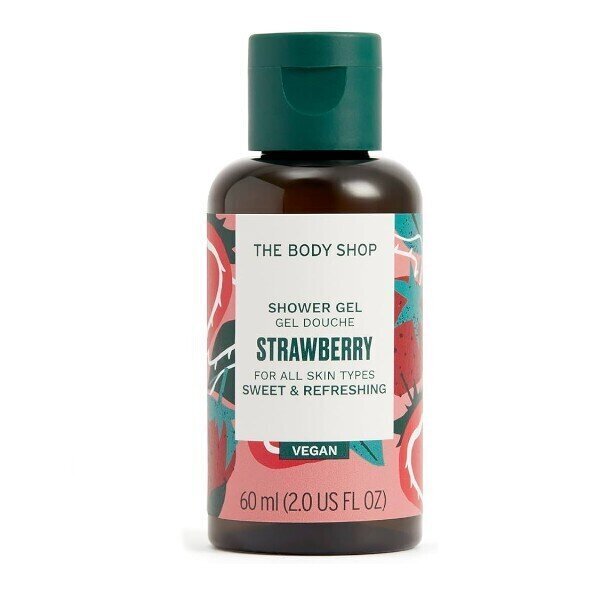 Suihkugeeli The Body Shop Strawberry, 60 ml hinta ja tiedot | Suihkusaippuat ja suihkugeelit | hobbyhall.fi