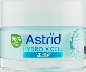 Kosteuttava kasvogeeli Astrid Hydro X-Cell, 50 ml hinta ja tiedot | Astrid Hajuvedet ja kosmetiikka | hobbyhall.fi