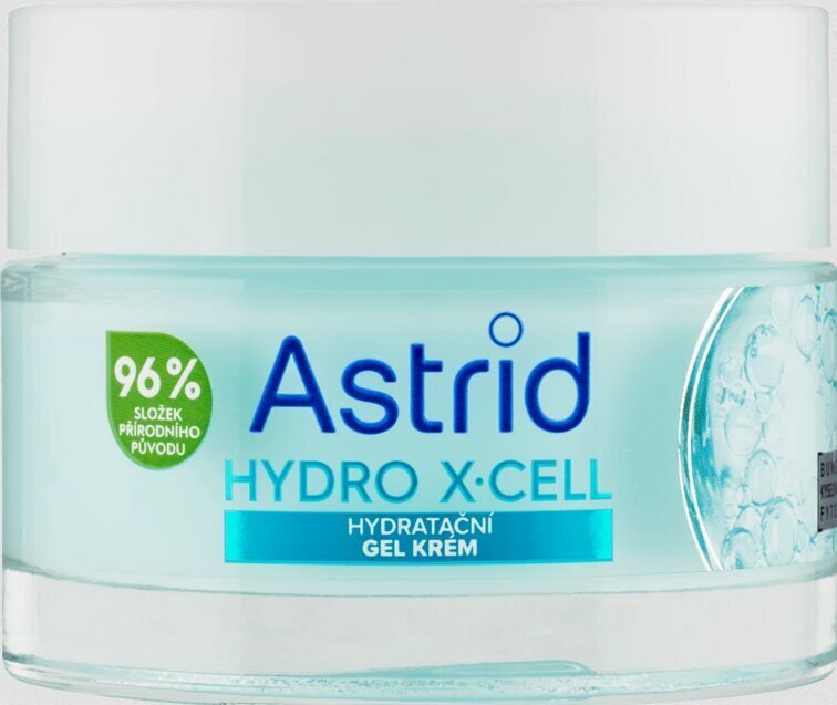 Kosteuttava kasvogeeli Astrid Hydro X-Cell, 50 ml hinta ja tiedot | Kasvovoiteet | hobbyhall.fi