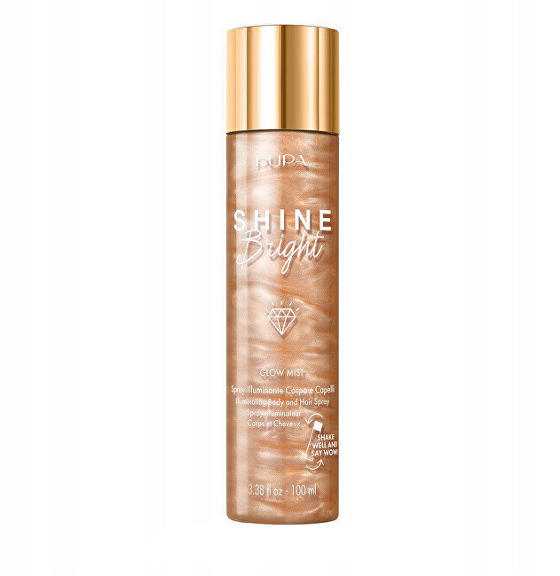 vartalo- ja hiussumu Pupa Shine Bright Glow Mist, 100 ml hinta ja tiedot | Vartalovoiteet ja -emulsiot | hobbyhall.fi